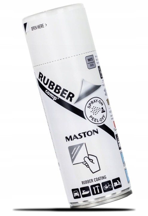MASTON RUBBER COMP GUMA W SPRAYU 400ML BIAŁA SATYNA WHITE SATIN