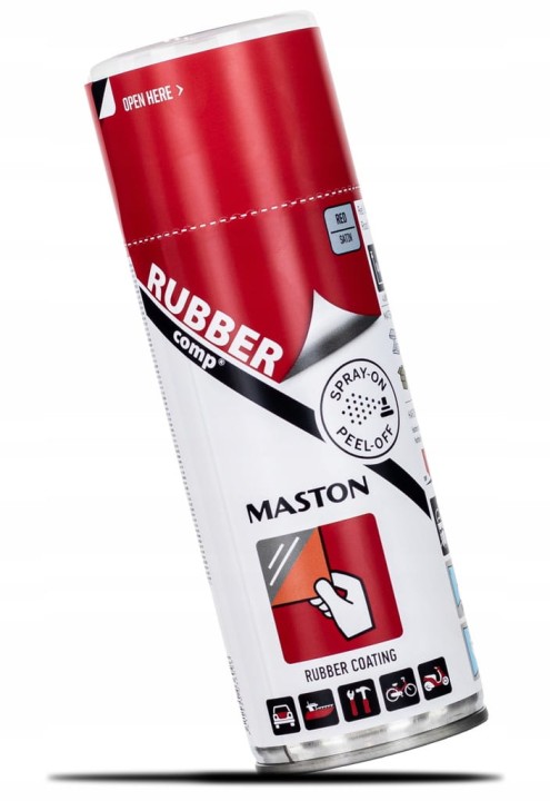 MASTON RUBBER COMP GUMA W SPRAYU 400ml CZERWONA SATYNA
