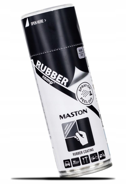 MASTON RUBBER COMP GUMA W SPRAYU 400ml CZARNY SATYNA