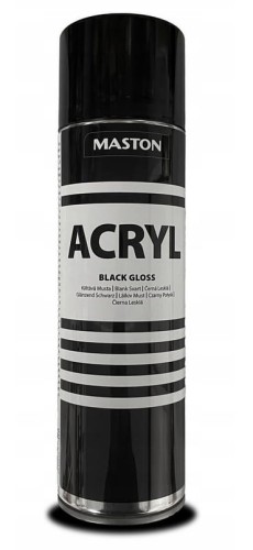 MASTON LAKIER W SPRAYU CZARNY POŁYSK 500ML