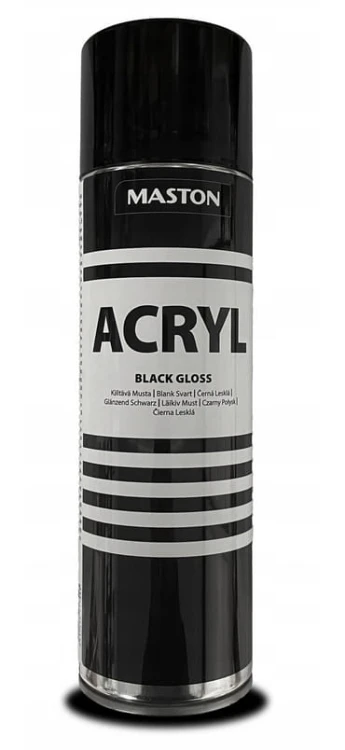 MASTON LAKIER W SPRAYU CZARNY POŁYSK 500ML