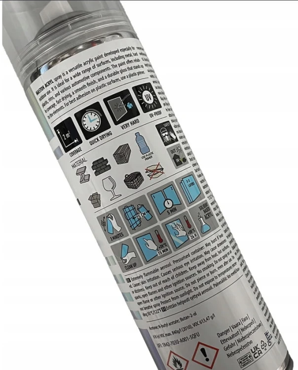 MASTON LAKIER W SPRAYU CZARNY POŁYSK 500ML