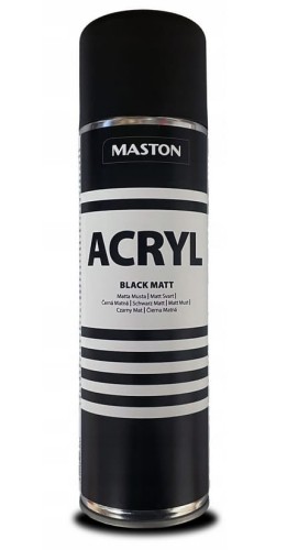 MASTON LAKIER W SPRAYU CZARNY MAT 500ML