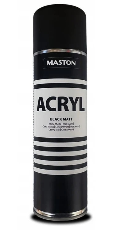 MASTON LAKIER W SPRAYU CZARNY MAT 500ML