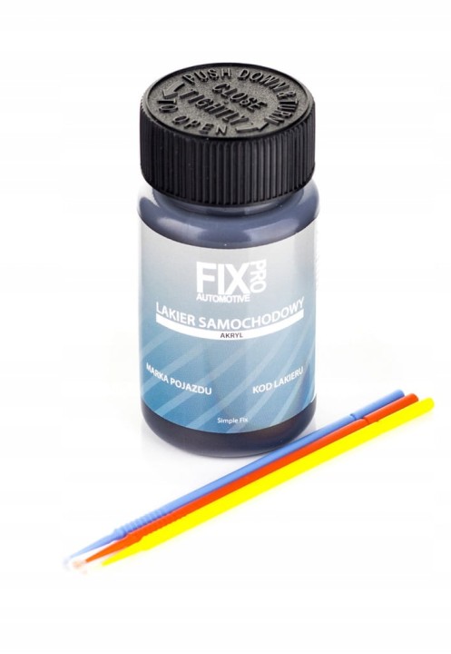 LAKIER SAMOCHODOWY CZARNY MAT ZAPRAWKA 50ml FixPro