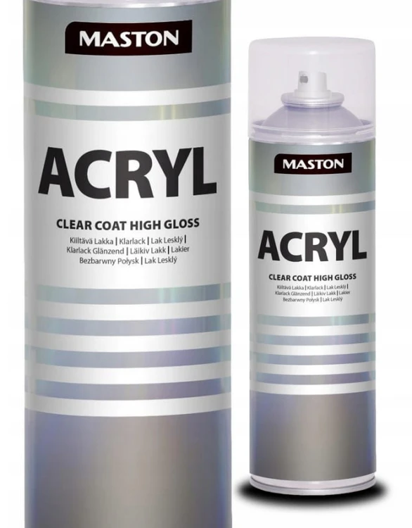MASTON LAKIER W SPRAYU BEZBARWNY WYSOKI POŁYSK 500ML