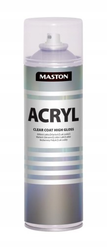 MASTON LAKIER W SPRAYU BEZBARWNY WYSOKI POŁYSK 500ML