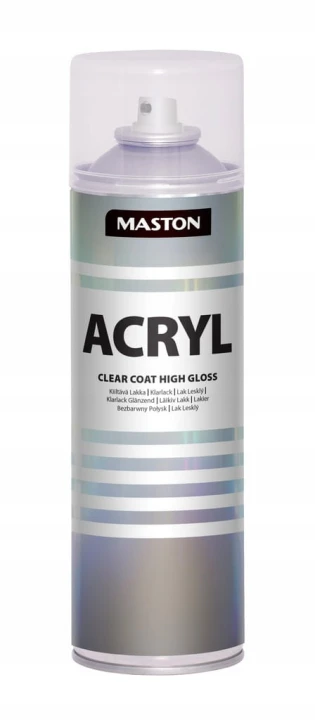 MASTON LAKIER W SPRAYU BEZBARWNY WYSOKI POŁYSK 500ML