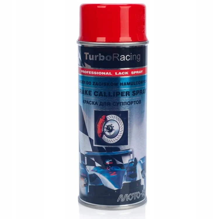 CZERWONY LAKIER FARBA ZACISKÓW HAMULCOWYCH SPRAY 400ml