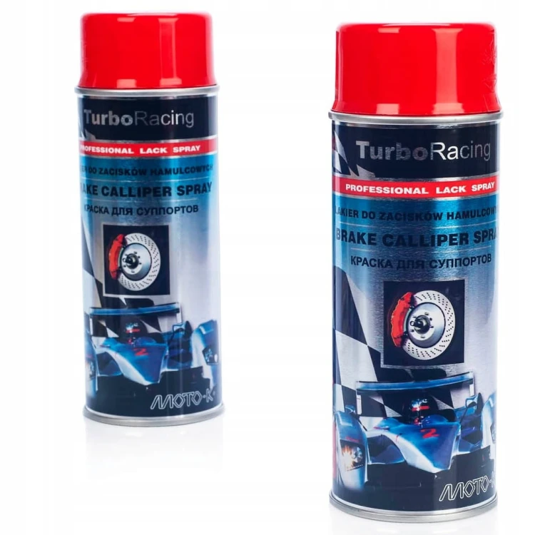 CZERWONY LAKIER FARBA ZACISKÓW HAMULCOWYCH SPRAY 400ml