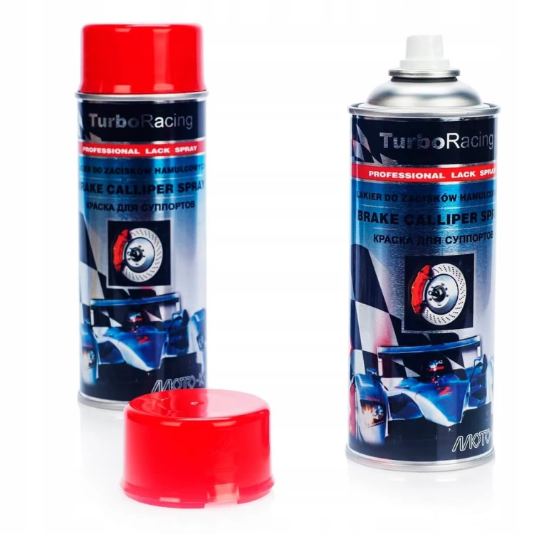 CZERWONY LAKIER FARBA ZACISKÓW HAMULCOWYCH SPRAY 400ml