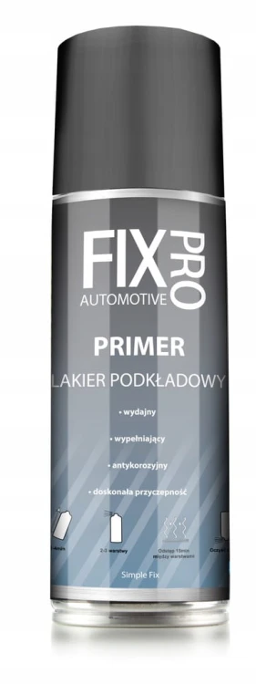 FixPro LAKIER PODKŁAD AKRYLOWY WYPEŁNIAJĄCY SZARY SPRAY 200ml