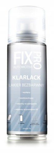 FixPro LAKIER BEZBARWNY WYSOKI POŁYSK PROFESJONALNY SPRAY 200ml