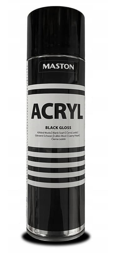 MASTON LAKIER W SPRAYU CZARNY POŁYSK 500ML