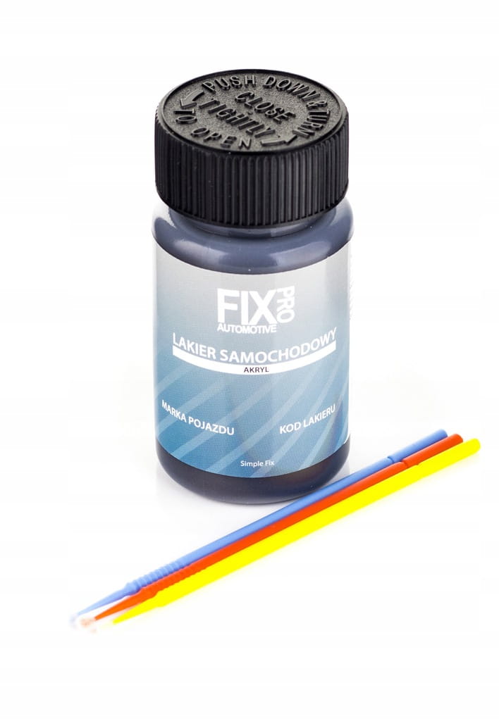 LAKIER SAMOCHODOWY CZARNY MAT ZAPRAWKA 50ml FixPro