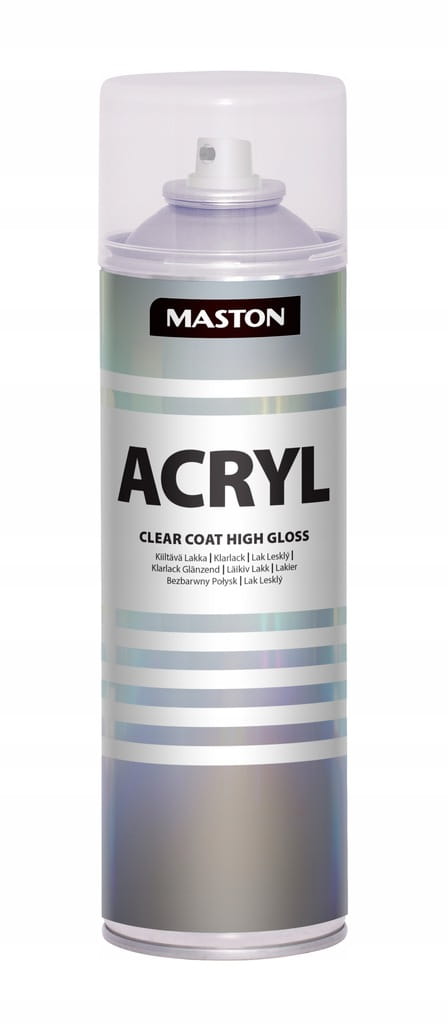 MASTON LAKIER W SPRAYU BEZBARWNY WYSOKI POŁYSK 500ML