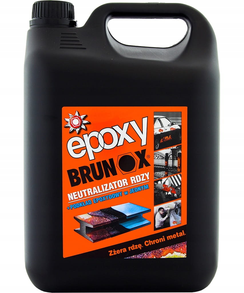 BRUNOX EPOXY 5L NEUTRALIZATOR ODRZEWIACZ PODKŁAD EPOKSYDOWY