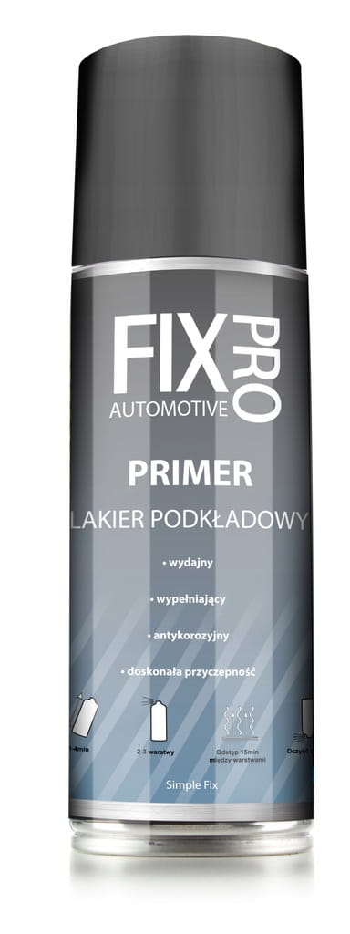 FixPro LAKIER PODKŁAD AKRYLOWY WYPEŁNIAJĄCY SZARY SPRAY 200ml