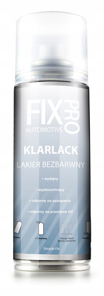 FixPro LAKIER BEZBARWNY WYSOKI POŁYSK PROFESJONALNY SPRAY 200ml