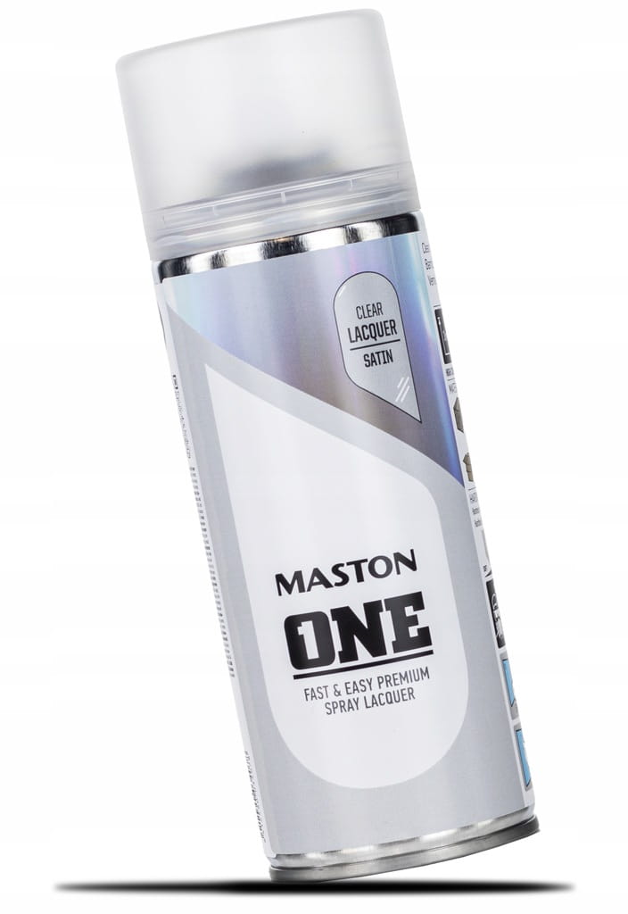 LAKIER BEZBARWNY SATYNA PÓŁMAT KLAR MASTON ONE 400ml