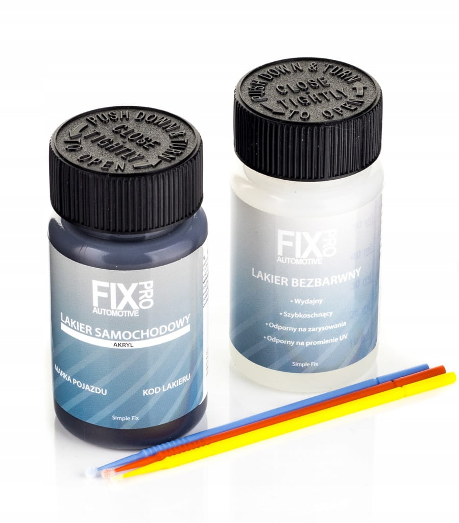 FixPro LAKIER SAMOCHODOWY KAŻDY KOLOR + PODKŁAD + BEZBARWNY 50ml