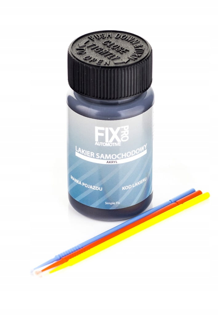 FixPro LAKIER SAMOCHODOWY ZAPRAWKA 50ml KAŻDY KOLOR WSZYSTKIE MARKI